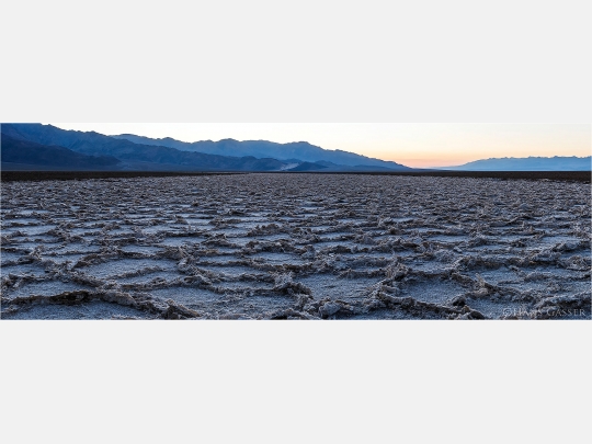 Panoramabild Salzstrukturen Death Valley California USA