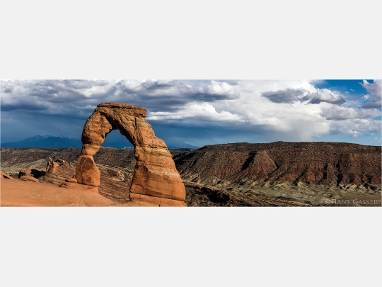Panoramabild Delicate Arch Arches National Park Utah USA