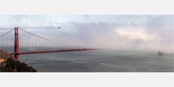 Panoramabild Golden Gate Bridge San Francisco USA