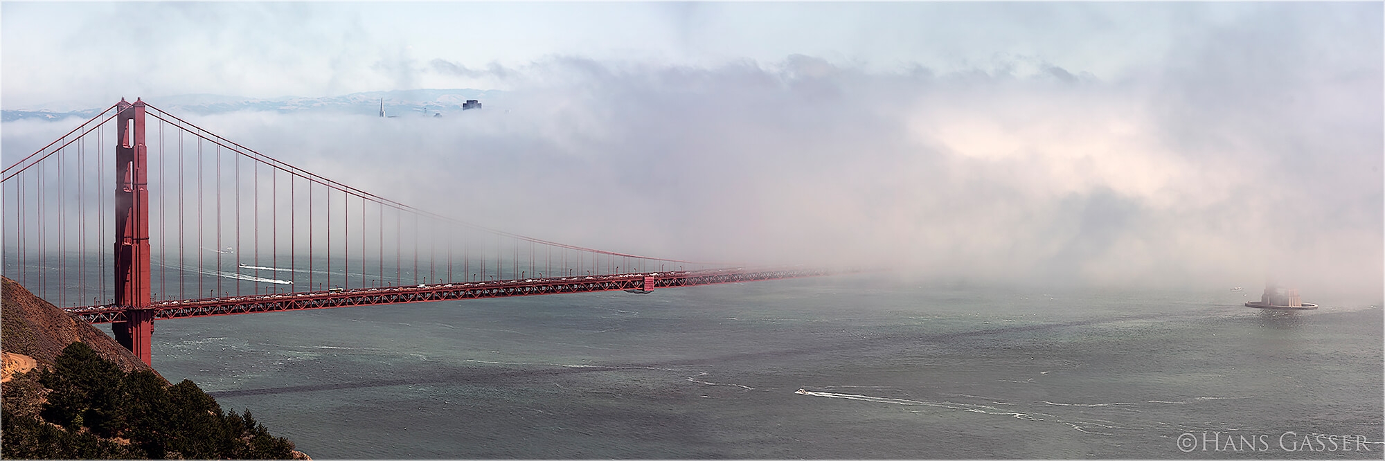 Panoramabild Golden Gate Bridge San Francisco USA