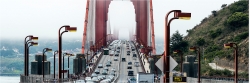 Panoramabild Traffic Golden Gate Bridge San Francisco