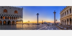 Panoramafoto Sonnenaufgang San Marco Venedig Italien