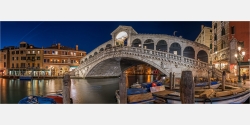 Panoramafoto Rialto Brücke Venedig Italien