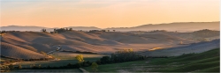 Panoramabild Hügellandschaft der Toskana Italien