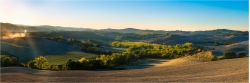 Panoramabild Landschaft der Toskana Italien