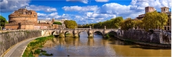 Panoramafoto Rom Italien Blick zur Engelsburg