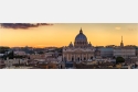 Panoramabild Sonnenuntergang Petersdom Rom Italien