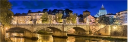 Panoramabild Rom Italien Blick über den Tiber
