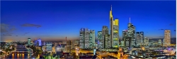 Panoramafoto Skyline Bankenviertel Frankfurt/Main