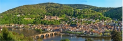 Panoramafoto Heidelberg auf dem Philosophenweg