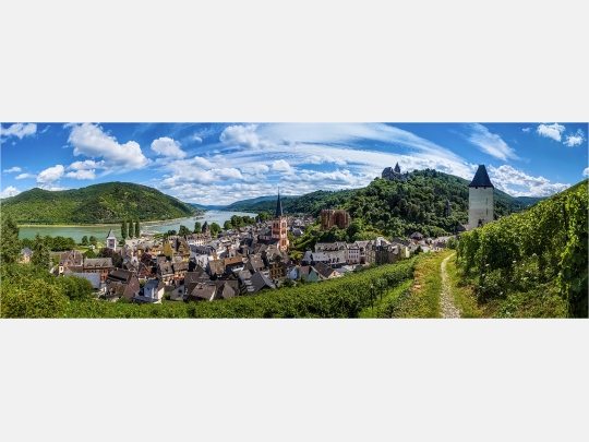 Panoramafoto Bacharach am Rhein