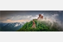 Panoramafoto nach dem Sommergwitter Pfalz Burg Trifels