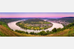 Panoramafoto Rheinschleife bei Boppard