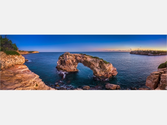 Panoramabild Es Pontas Felsen Mallorca Spanien