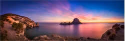 Panoramabild  Es Vedra Felsen Ibiza Spanien