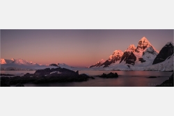 Panoramabild Seven Sisters Antarktische Halbinsel