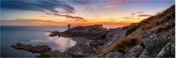 Panoramafoto der Atlantiküste Bretagne Frankreich