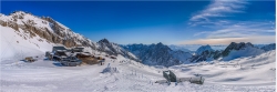 Panoramafoto Zugspitze Zugspitzplateau im Winter