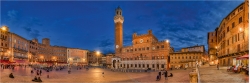 Panoramafoto Piazza del Campo Siena Toskana Italien