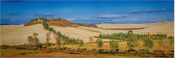 Panoramabild Bauernhaus Crete Senesi Toskana