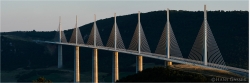 Panoramafoto Viadukt von Millau Frankreich