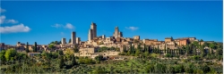 Panoramabild Stadt der Türme San Gimignano Toskana