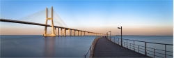 Panoramabild Vasco da Gamma Brücke Lissabon Portugal
