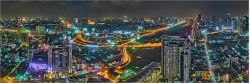 Panoramabild Intersection Bangkok Thailand