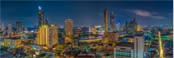 Panoramabild Skyline Bangkok Thailand