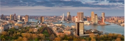 Panoramafoto Sykline Rotterdam Holland