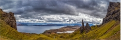 Panoramabild Isle of  Skye old man of Storr Schottland