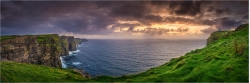 Panoramafoto Irland die Cliffs von Moher
