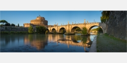 Panoramafoto Engelsburg am Tiber Rom Italien