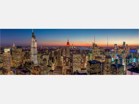 Panoramabild Skyline New York Manhattan