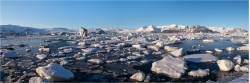 Panoramabild Gletscher Lagune Diamond Beach