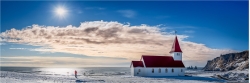 Panoramafoto Island Kirche von Vik