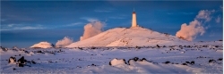 Panoramabild Leuchtturm Reykanesviti Island
