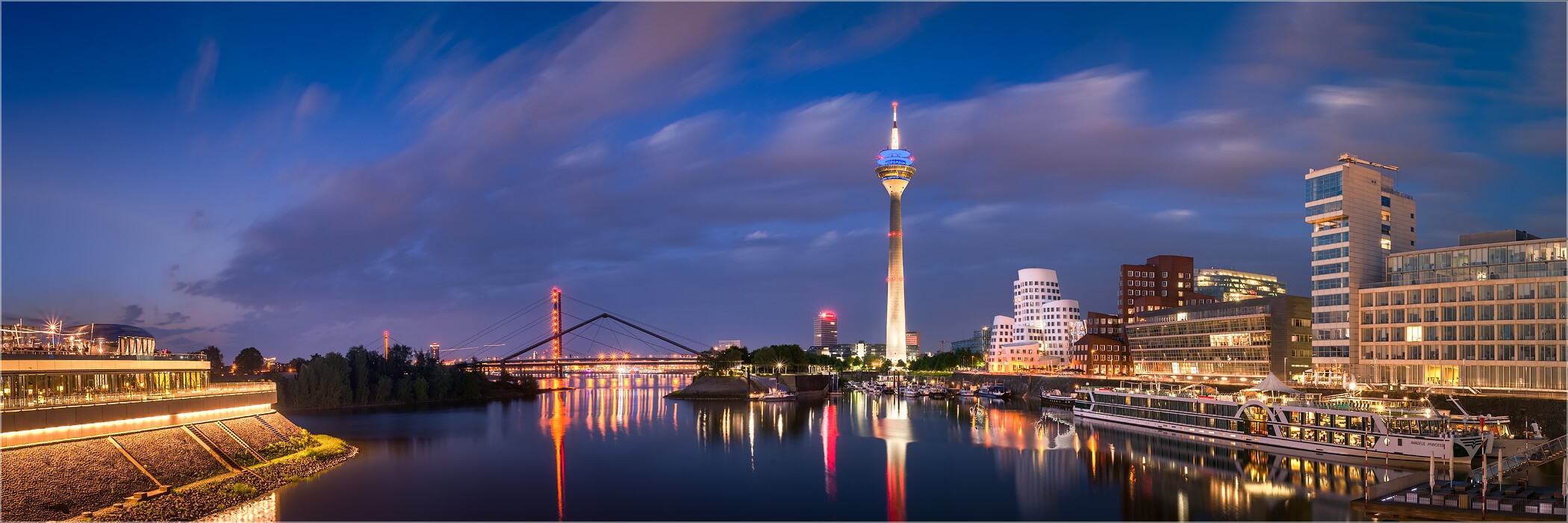 Panoramabild Medienhafen Düsseldorf