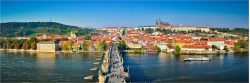 Panoramabild Über der Karlsbrücke Prag