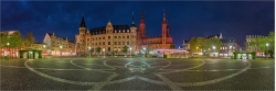 Panoramafoto Wiesbaden Marktplatz Rathaus