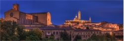 Panoramafoto Toskana Siena Abend Skyline