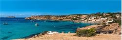 Panoramafoto Cala Tarida Ibiza Spanien