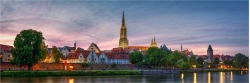 Panoramafoto Abendpanorama von Ulm