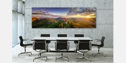 Beispiel Wandbild im Büro als Glasbild Leinwandbild Acrylglas und LED Leuchtbild erhältlich