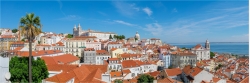 Panoramafoto Lissabon Alfama