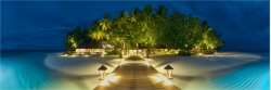 Panoramafoto Ihuru Eiland Malediven