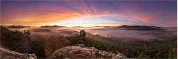 Panoramafoto  Pfalz auf den Lugger Geiersteinen