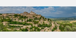 Panoramafoto Provence Bergdorf Gordes Frankreich