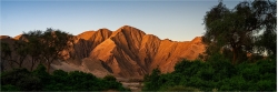 Panoramafoto Abend im Hoanib Tal Namibia