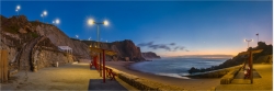 Panoramafoto  Abendstimmung Praia Formosa Portugal